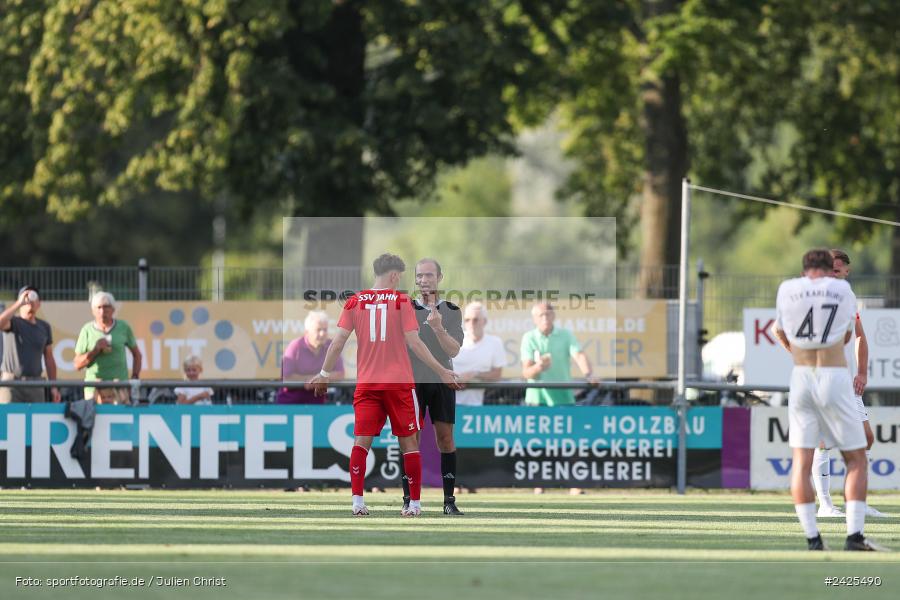 Fundamentum Sportpark, Karlburg, 09.08.2024, sport, action, BFV, Fussball, 5. Spieltag, Bayernliga Nord, SSV, TSV, SSV Jahn Regensburg II (U21), TSV Karlburg - Bild-ID: 2425490