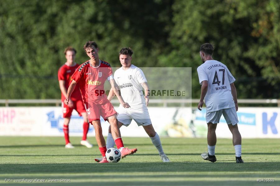 Fundamentum Sportpark, Karlburg, 09.08.2024, sport, action, BFV, Fussball, 5. Spieltag, Bayernliga Nord, SSV, TSV, SSV Jahn Regensburg II (U21), TSV Karlburg - Bild-ID: 2425532