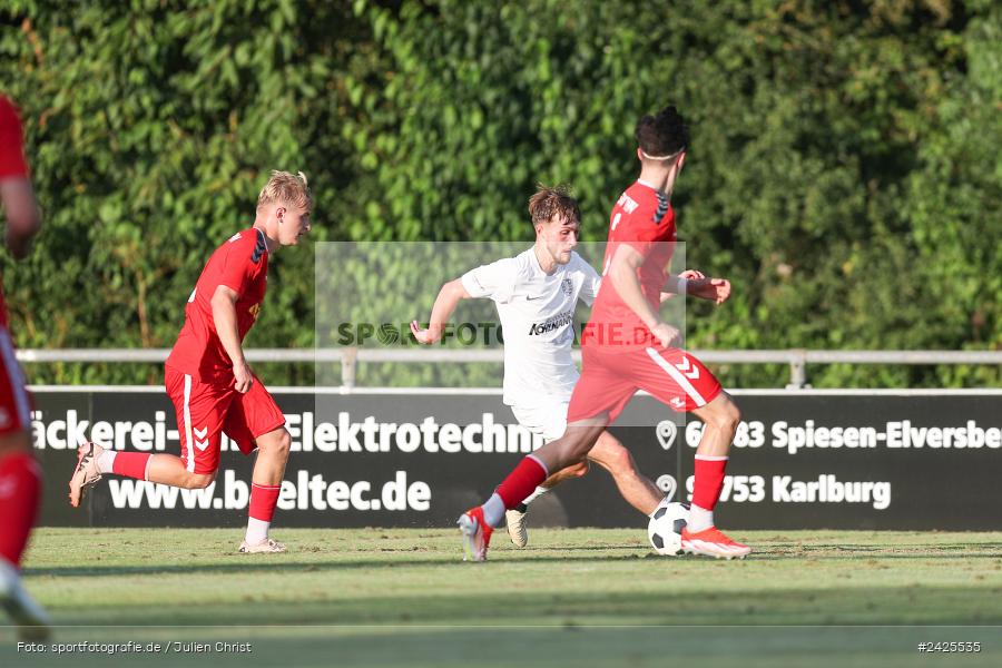 Fundamentum Sportpark, Karlburg, 09.08.2024, sport, action, BFV, Fussball, 5. Spieltag, Bayernliga Nord, SSV, TSV, SSV Jahn Regensburg II (U21), TSV Karlburg - Bild-ID: 2425535