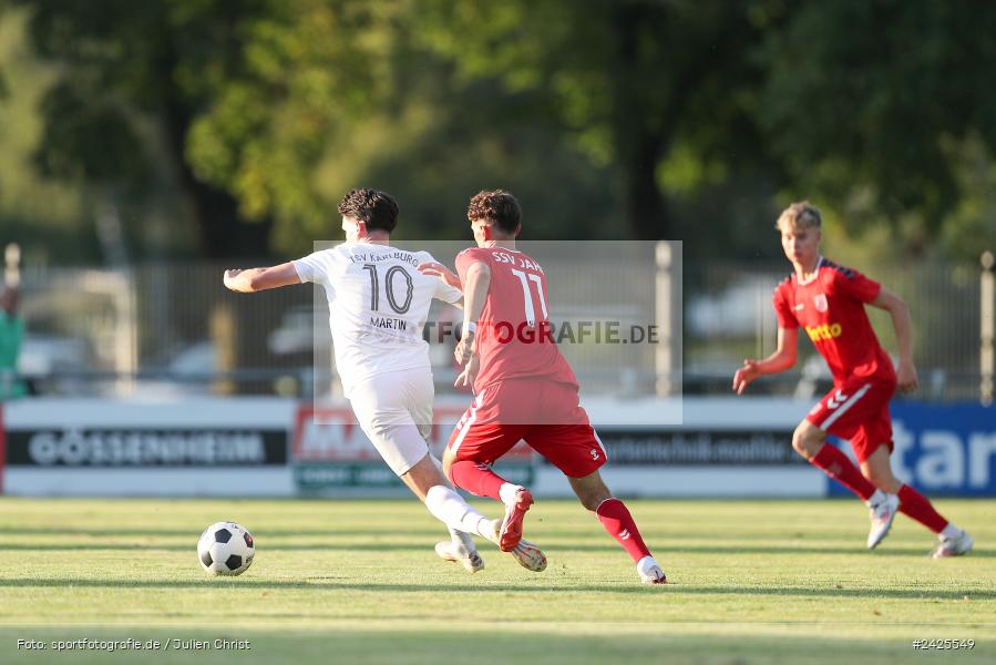 Fundamentum Sportpark, Karlburg, 09.08.2024, sport, action, BFV, Fussball, 5. Spieltag, Bayernliga Nord, SSV, TSV, SSV Jahn Regensburg II (U21), TSV Karlburg - Bild-ID: 2425549