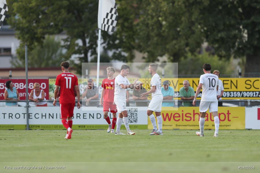 Fundamentum Sportpark, Karlburg, 09.08.2024, sport, action, BFV, Fussball, 5. Spieltag, Bayernliga Nord, SSV, TSV, SSV Jahn Regensburg II (U21), TSV Karlburg - Bild-ID: 2425558