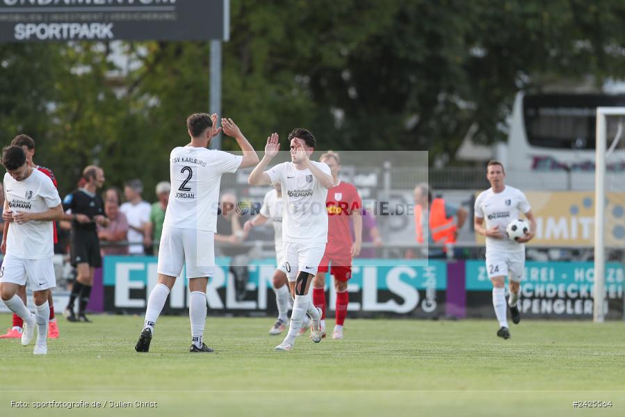 Fundamentum Sportpark, Karlburg, 09.08.2024, sport, action, BFV, Fussball, 5. Spieltag, Bayernliga Nord, SSV, TSV, SSV Jahn Regensburg II (U21), TSV Karlburg - Bild-ID: 2425564