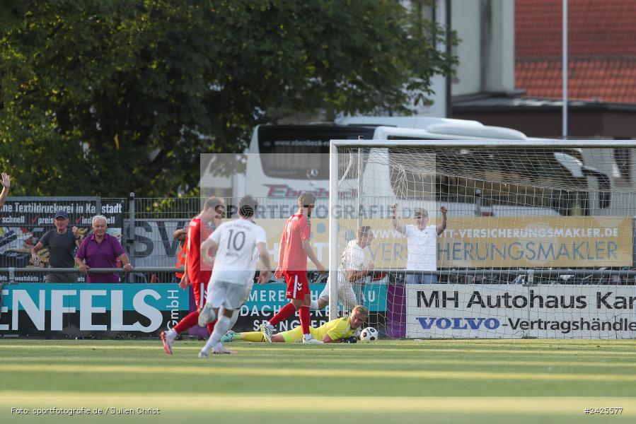 Fundamentum Sportpark, Karlburg, 09.08.2024, sport, action, BFV, Fussball, 5. Spieltag, Bayernliga Nord, SSV, TSV, SSV Jahn Regensburg II (U21), TSV Karlburg - Bild-ID: 2425577