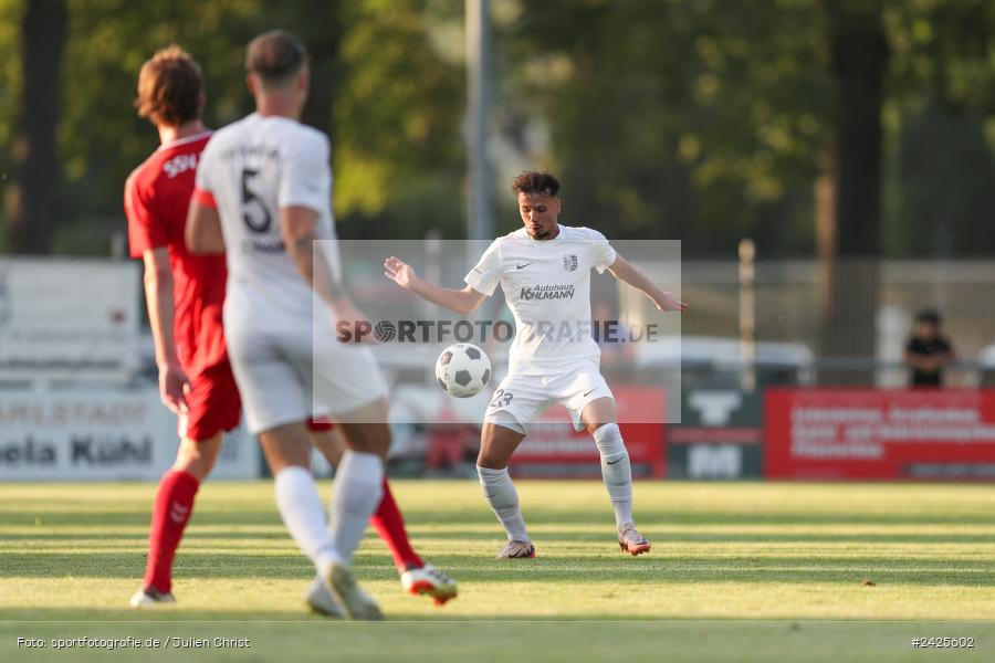 Fundamentum Sportpark, Karlburg, 09.08.2024, sport, action, BFV, Fussball, 5. Spieltag, Bayernliga Nord, SSV, TSV, SSV Jahn Regensburg II (U21), TSV Karlburg - Bild-ID: 2425602