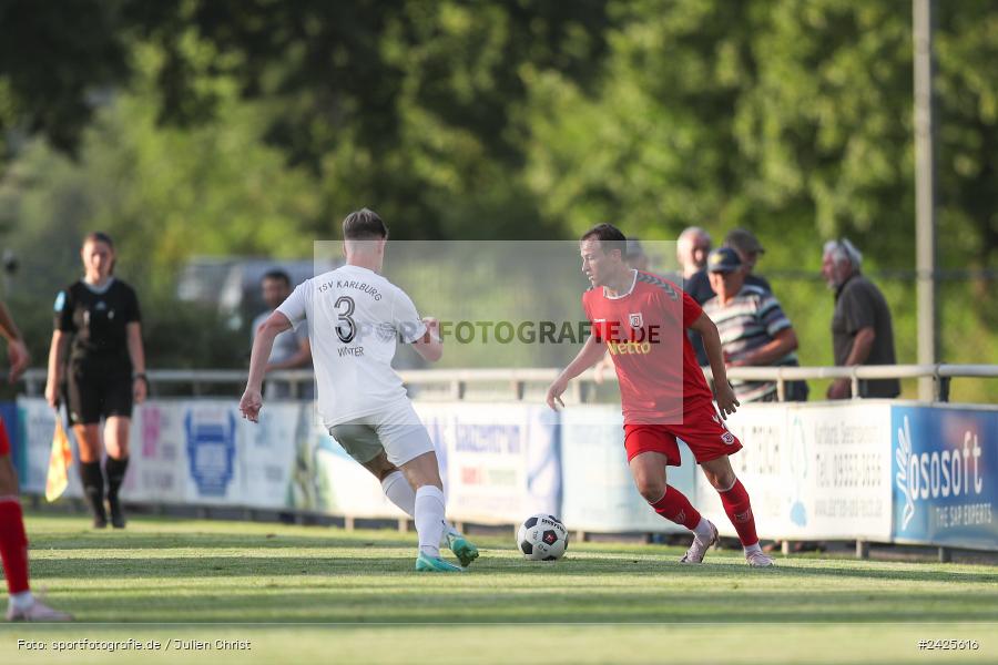 Fundamentum Sportpark, Karlburg, 09.08.2024, sport, action, BFV, Fussball, 5. Spieltag, Bayernliga Nord, SSV, TSV, SSV Jahn Regensburg II (U21), TSV Karlburg - Bild-ID: 2425616