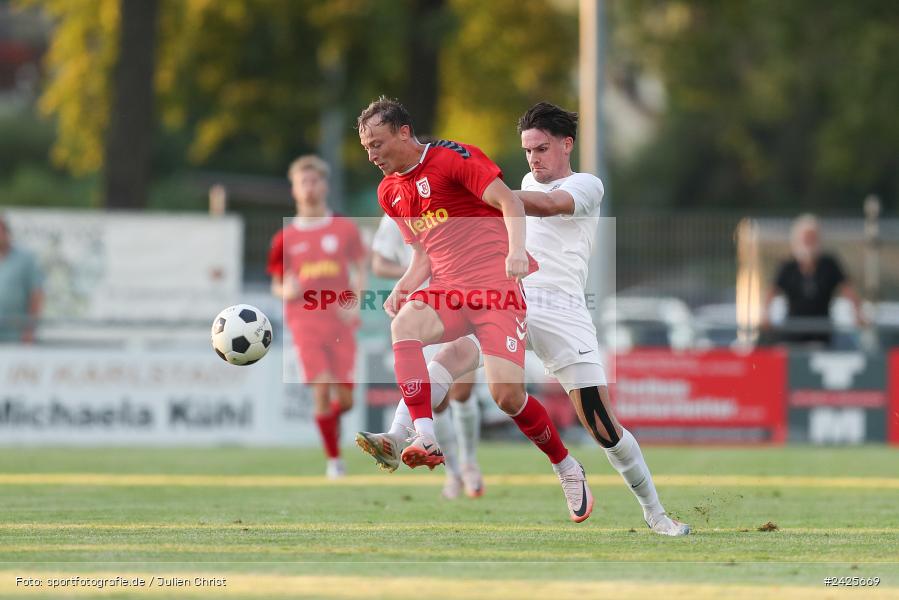 Fundamentum Sportpark, Karlburg, 09.08.2024, sport, action, BFV, Fussball, 5. Spieltag, Bayernliga Nord, SSV, TSV, SSV Jahn Regensburg II (U21), TSV Karlburg - Bild-ID: 2425669