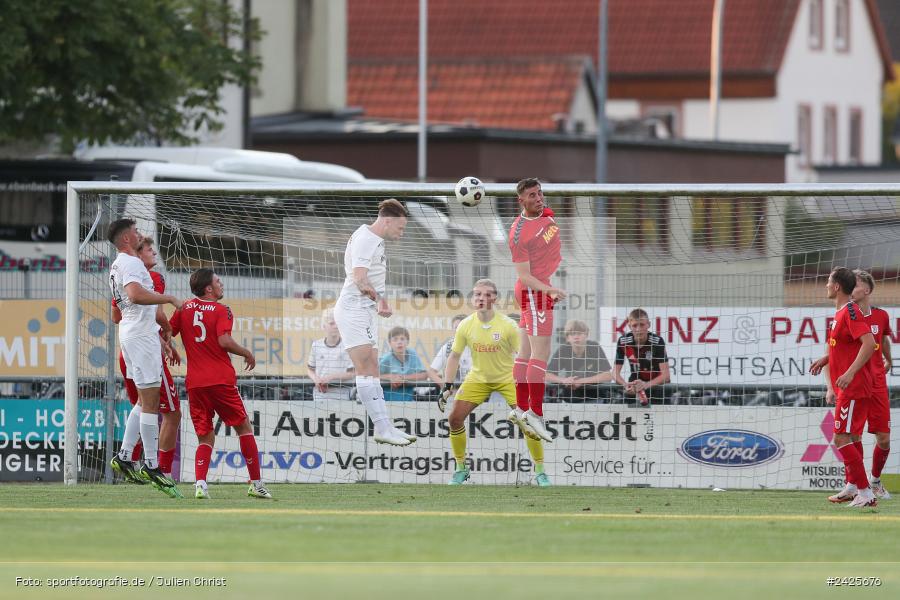 Fundamentum Sportpark, Karlburg, 09.08.2024, sport, action, BFV, Fussball, 5. Spieltag, Bayernliga Nord, SSV, TSV, SSV Jahn Regensburg II (U21), TSV Karlburg - Bild-ID: 2425676