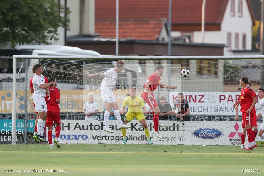 Fundamentum Sportpark, Karlburg, 09.08.2024, sport, action, BFV, Fussball, 5. Spieltag, Bayernliga Nord, SSV, TSV, SSV Jahn Regensburg II (U21), TSV Karlburg - Bild-ID: 2425680