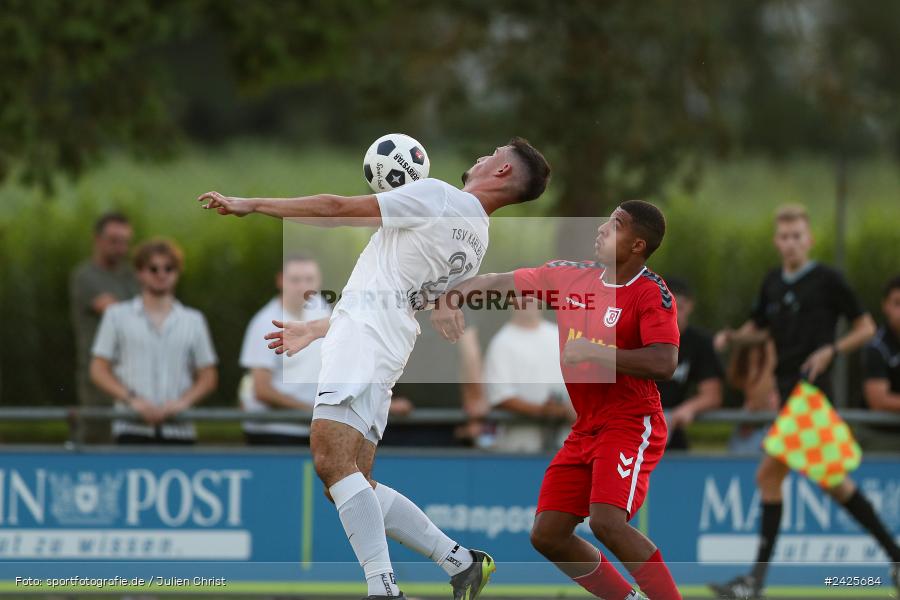 Fundamentum Sportpark, Karlburg, 09.08.2024, sport, action, BFV, Fussball, 5. Spieltag, Bayernliga Nord, SSV, TSV, SSV Jahn Regensburg II (U21), TSV Karlburg - Bild-ID: 2425684