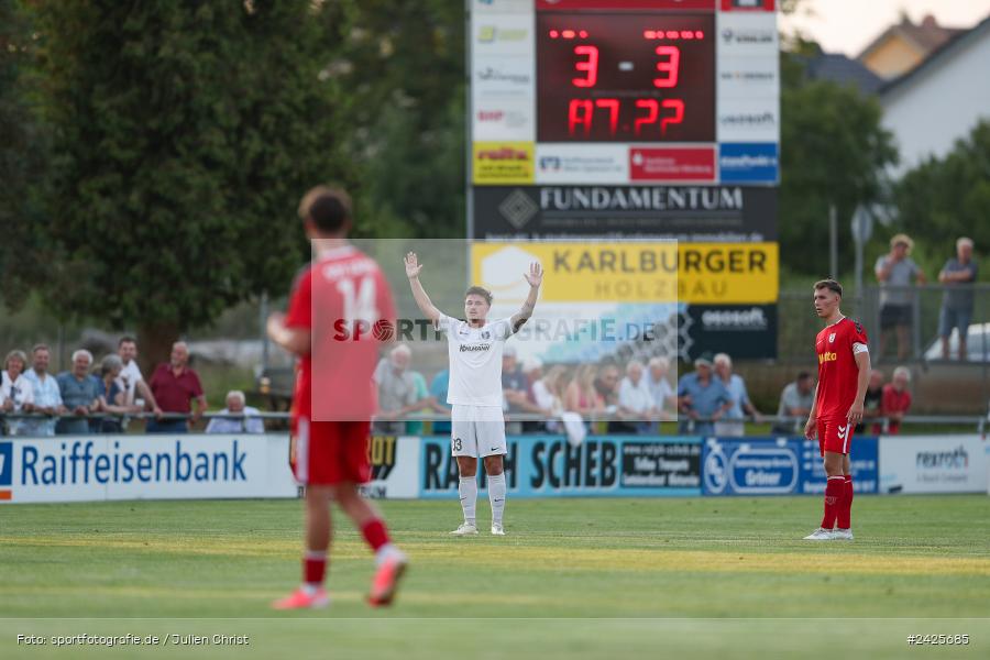 Fundamentum Sportpark, Karlburg, 09.08.2024, sport, action, BFV, Fussball, 5. Spieltag, Bayernliga Nord, SSV, TSV, SSV Jahn Regensburg II (U21), TSV Karlburg - Bild-ID: 2425685