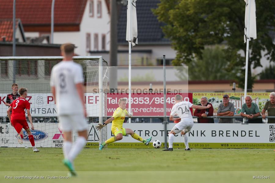 Fundamentum Sportpark, Karlburg, 09.08.2024, sport, action, BFV, Fussball, 5. Spieltag, Bayernliga Nord, SSV, TSV, SSV Jahn Regensburg II (U21), TSV Karlburg - Bild-ID: 2425691