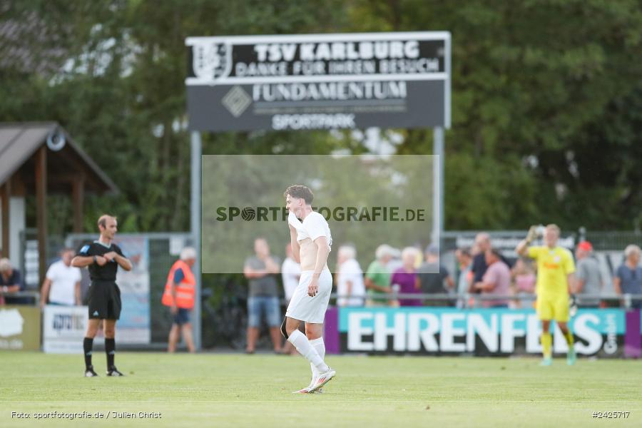 Fundamentum Sportpark, Karlburg, 09.08.2024, sport, action, BFV, Fussball, 5. Spieltag, Bayernliga Nord, SSV, TSV, SSV Jahn Regensburg II (U21), TSV Karlburg - Bild-ID: 2425717