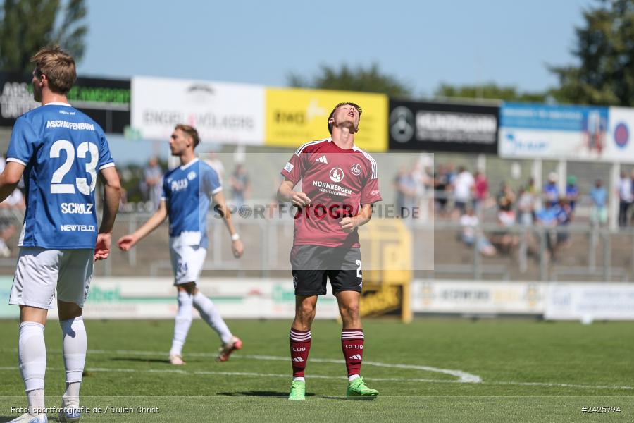 sport, action, Stadion am Schönbusch, SVA, SV Viktoria Aschaffenburg, Regionalliga Bayern, Fussball, FCN, BFV, Aschaffenburg, 4. Spieltag, 10.08.2024, 1. FC Nürnberg II - Bild-ID: 2425794