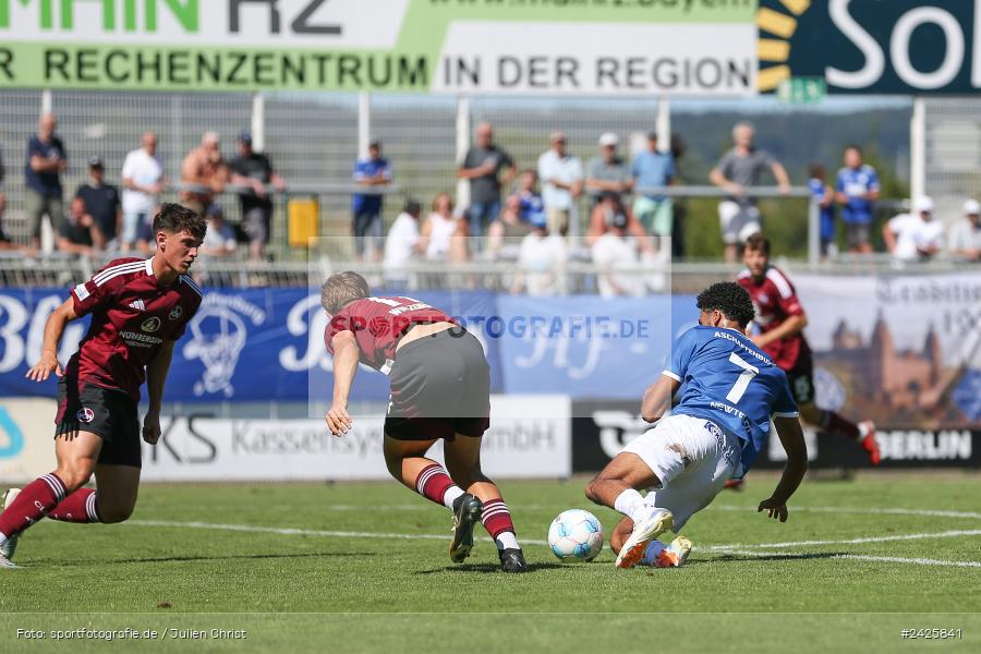 sport, action, Stadion am Schönbusch, SVA, SV Viktoria Aschaffenburg, Regionalliga Bayern, Fussball, FCN, BFV, Aschaffenburg, 4. Spieltag, 10.08.2024, 1. FC Nürnberg II - Bild-ID: 2425841 sport, action, Stadion am Schönbusch, SVA, SV Viktoria Aschaffenburg, Regionalliga Bayern, Fussball, FCN, BFV, Aschaffenburg, 4. Spieltag, 10.08.2024, 1. FC Nürnberg II - Bild-ID: 2425841