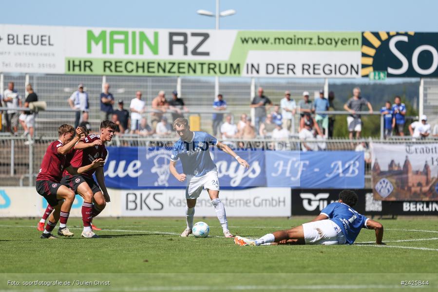 sport, action, Stadion am Schönbusch, SVA, SV Viktoria Aschaffenburg, Regionalliga Bayern, Fussball, FCN, BFV, Aschaffenburg, 4. Spieltag, 10.08.2024, 1. FC Nürnberg II - Bild-ID: 2425844