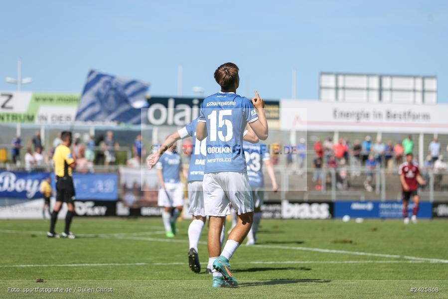 sport, action, Stadion am Schönbusch, SVA, SV Viktoria Aschaffenburg, Regionalliga Bayern, Fussball, FCN, BFV, Aschaffenburg, 4. Spieltag, 10.08.2024, 1. FC Nürnberg II - Bild-ID: 2425868