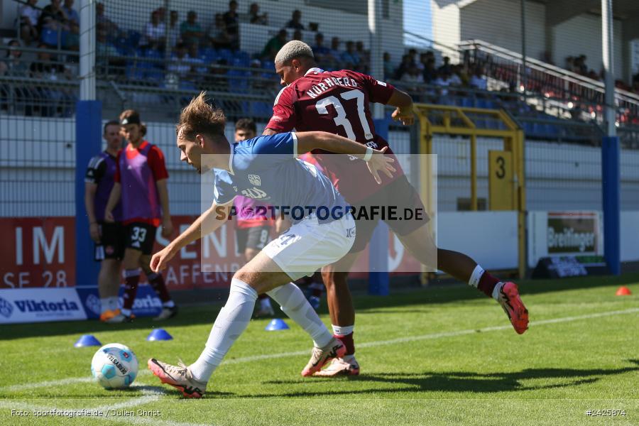 sport, action, Stadion am Schönbusch, SVA, SV Viktoria Aschaffenburg, Regionalliga Bayern, Fussball, FCN, BFV, Aschaffenburg, 4. Spieltag, 10.08.2024, 1. FC Nürnberg II - Bild-ID: 2425874