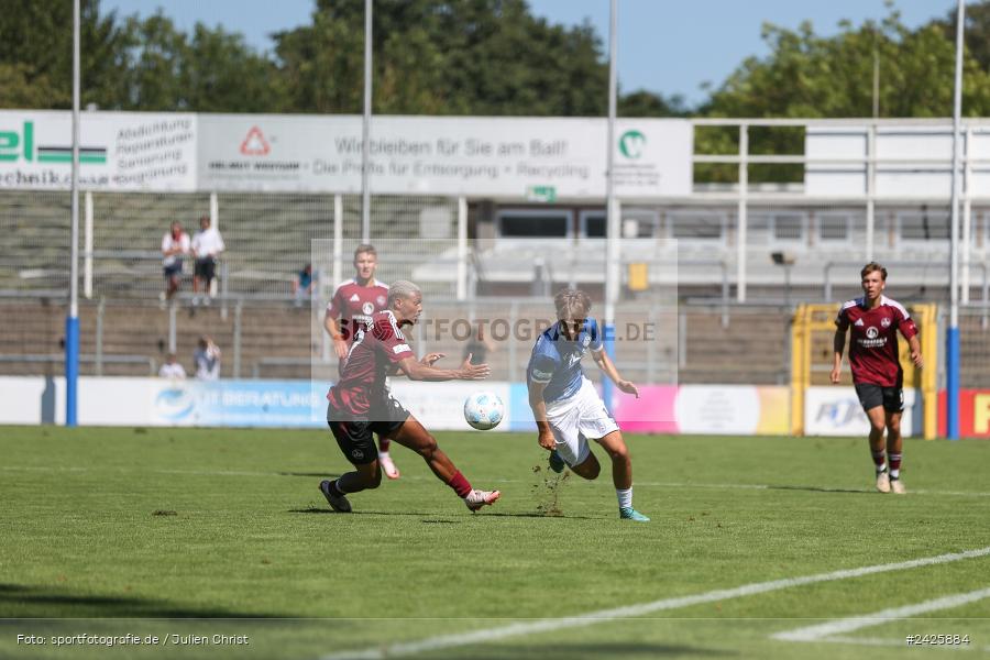 sport, action, Stadion am Schönbusch, SVA, SV Viktoria Aschaffenburg, Regionalliga Bayern, Fussball, FCN, BFV, Aschaffenburg, 4. Spieltag, 10.08.2024, 1. FC Nürnberg II - Bild-ID: 2425884 sport, action, Stadion am Schönbusch, SVA, SV Viktoria Aschaffenburg, Regionalliga Bayern, Fussball, FCN, BFV, Aschaffenburg, 4. Spieltag, 10.08.2024, 1. FC Nürnberg II - Bild-ID: 2425884