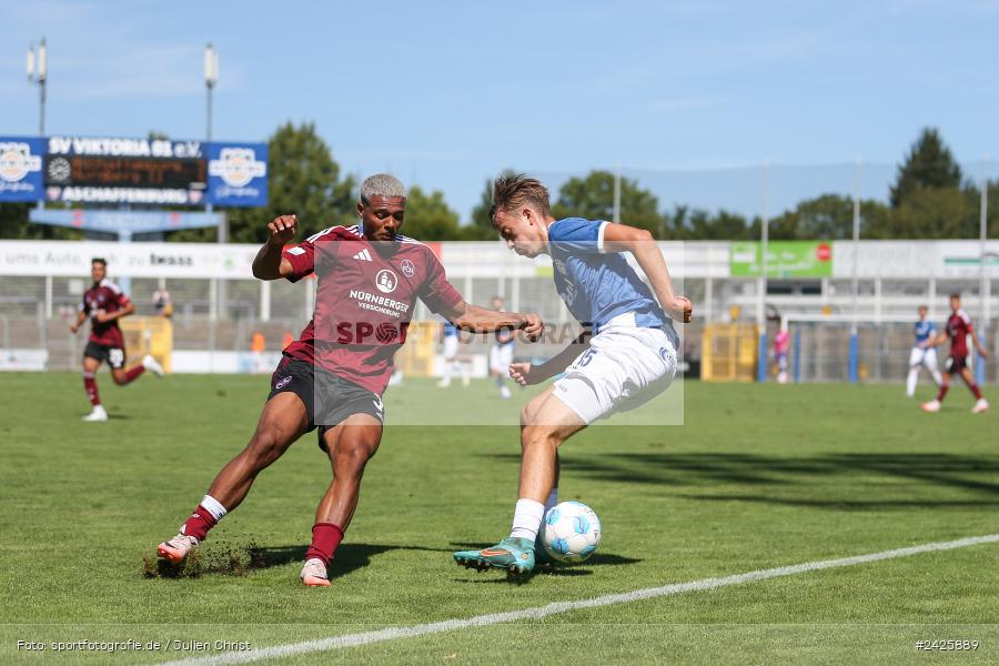 sport, action, Stadion am Schönbusch, SVA, SV Viktoria Aschaffenburg, Regionalliga Bayern, Fussball, FCN, BFV, Aschaffenburg, 4. Spieltag, 10.08.2024, 1. FC Nürnberg II - Bild-ID: 2425889 sport, action, Stadion am Schönbusch, SVA, SV Viktoria Aschaffenburg, Regionalliga Bayern, Fussball, FCN, BFV, Aschaffenburg, 4. Spieltag, 10.08.2024, 1. FC Nürnberg II - Bild-ID: 2425889