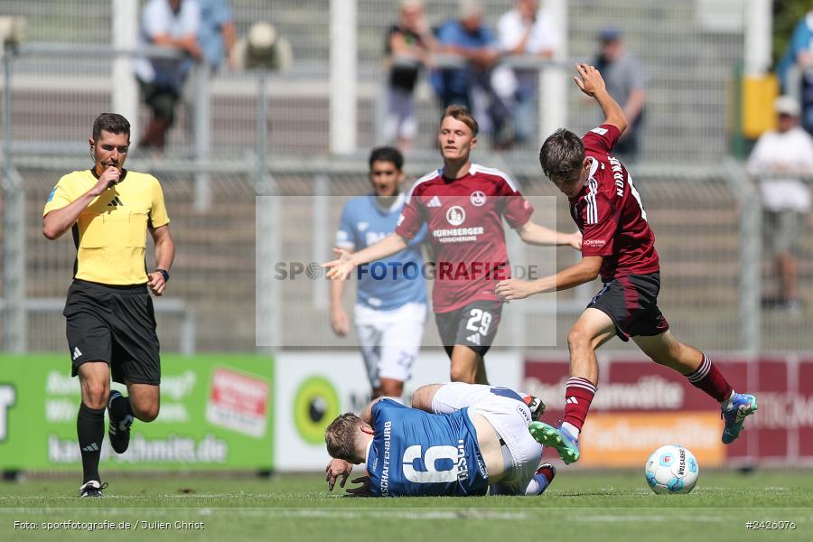 sport, action, Stadion am Schönbusch, SVA, SV Viktoria Aschaffenburg, Regionalliga Bayern, Fussball, FCN, BFV, Aschaffenburg, 4. Spieltag, 10.08.2024, 1. FC Nürnberg II - Bild-ID: 2426076 sport, action, Stadion am Schönbusch, SVA, SV Viktoria Aschaffenburg, Regionalliga Bayern, Fussball, FCN, BFV, Aschaffenburg, 4. Spieltag, 10.08.2024, 1. FC Nürnberg II - Bild-ID: 2426076
