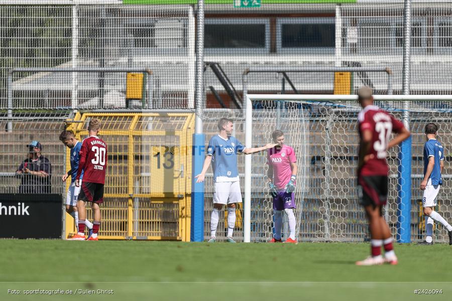 sport, action, Stadion am Schönbusch, SVA, SV Viktoria Aschaffenburg, Regionalliga Bayern, Fussball, FCN, BFV, Aschaffenburg, 4. Spieltag, 10.08.2024, 1. FC Nürnberg II - Bild-ID: 2426094 sport, action, Stadion am Schönbusch, SVA, SV Viktoria Aschaffenburg, Regionalliga Bayern, Fussball, FCN, BFV, Aschaffenburg, 4. Spieltag, 10.08.2024, 1. FC Nürnberg II - Bild-ID: 2426094