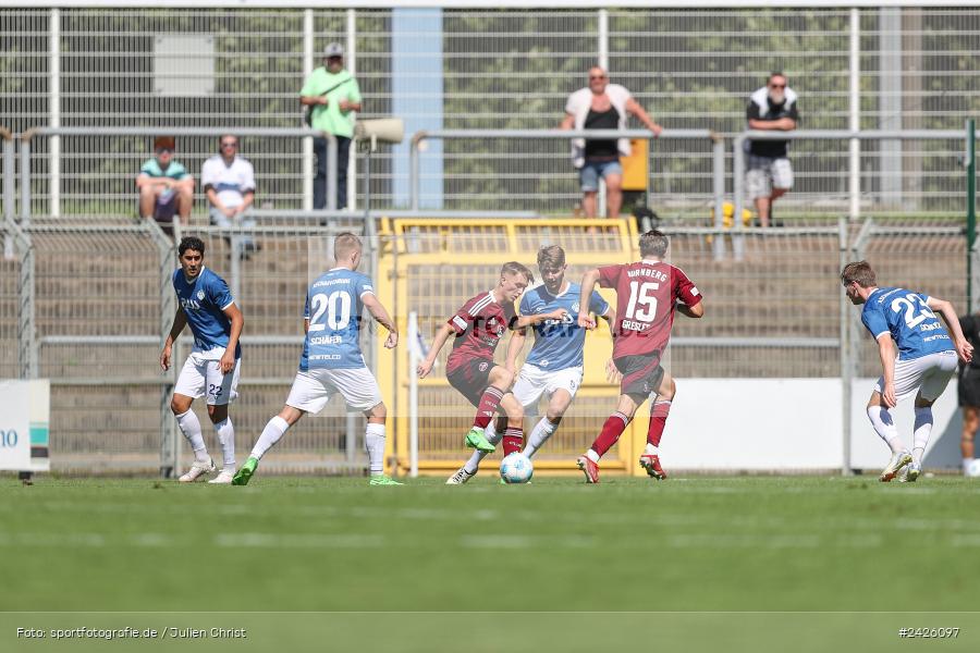 sport, action, Stadion am Schönbusch, SVA, SV Viktoria Aschaffenburg, Regionalliga Bayern, Fussball, FCN, BFV, Aschaffenburg, 4. Spieltag, 10.08.2024, 1. FC Nürnberg II - Bild-ID: 2426097