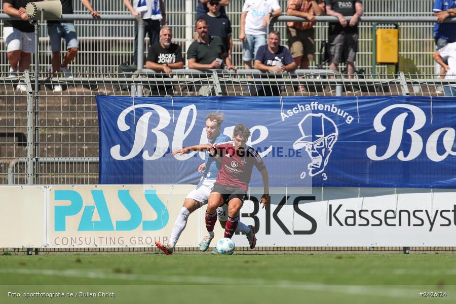 sport, action, Stadion am Schönbusch, SVA, SV Viktoria Aschaffenburg, Regionalliga Bayern, Fussball, FCN, BFV, Aschaffenburg, 4. Spieltag, 10.08.2024, 1. FC Nürnberg II - Bild-ID: 2426124 sport, action, Stadion am Schönbusch, SVA, SV Viktoria Aschaffenburg, Regionalliga Bayern, Fussball, FCN, BFV, Aschaffenburg, 4. Spieltag, 10.08.2024, 1. FC Nürnberg II - Bild-ID: 2426124