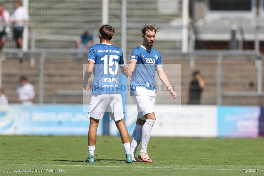 sport, action, Stadion am Schönbusch, SVA, SV Viktoria Aschaffenburg, Regionalliga Bayern, Fussball, FCN, BFV, Aschaffenburg, 4. Spieltag, 10.08.2024, 1. FC Nürnberg II - Bild-ID: 2426218