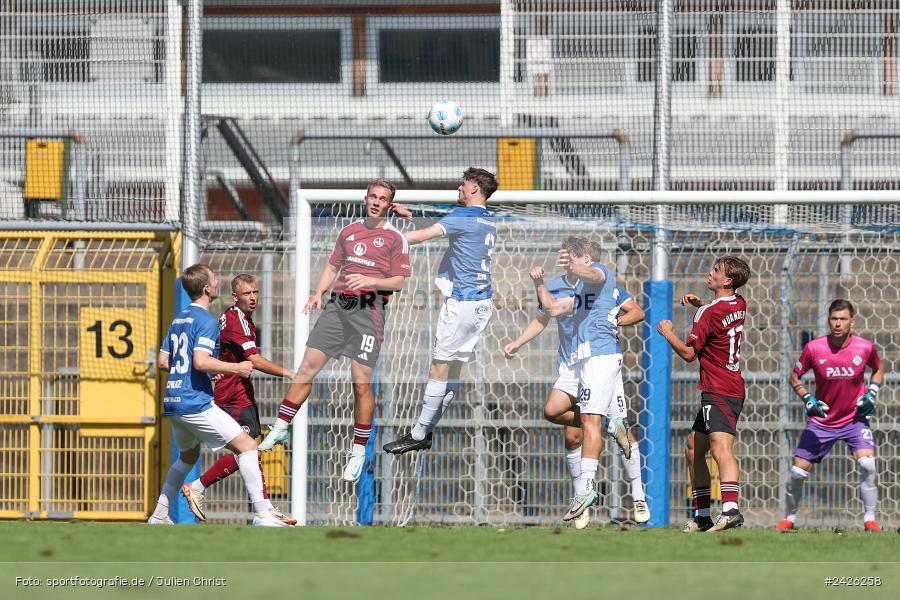 sport, action, Stadion am Schönbusch, SVA, SV Viktoria Aschaffenburg, Regionalliga Bayern, Fussball, FCN, BFV, Aschaffenburg, 4. Spieltag, 10.08.2024, 1. FC Nürnberg II - Bild-ID: 2426258 sport, action, Stadion am Schönbusch, SVA, SV Viktoria Aschaffenburg, Regionalliga Bayern, Fussball, FCN, BFV, Aschaffenburg, 4. Spieltag, 10.08.2024, 1. FC Nürnberg II - Bild-ID: 2426258