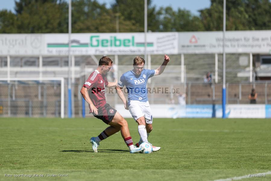 sport, action, Stadion am Schönbusch, SVA, SV Viktoria Aschaffenburg, Regionalliga Bayern, Fussball, FCN, BFV, Aschaffenburg, 4. Spieltag, 10.08.2024, 1. FC Nürnberg II - Bild-ID: 2426278