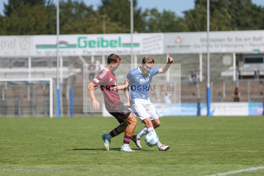 sport, action, Stadion am Schönbusch, SVA, SV Viktoria Aschaffenburg, Regionalliga Bayern, Fussball, FCN, BFV, Aschaffenburg, 4. Spieltag, 10.08.2024, 1. FC Nürnberg II - Bild-ID: 2426280 sport, action, Stadion am Schönbusch, SVA, SV Viktoria Aschaffenburg, Regionalliga Bayern, Fussball, FCN, BFV, Aschaffenburg, 4. Spieltag, 10.08.2024, 1. FC Nürnberg II - Bild-ID: 2426280