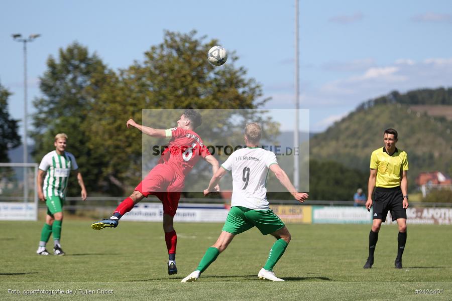 Sportgelände, Gössenheim, 11.08.2024, sport, action, BFV, Fussball, 3. Spieltag, Kreisklasse Würzburg Gr. 3, TSV, FCG, TSV Sackenbach, FC Gössenheim - Bild-ID: 2426401