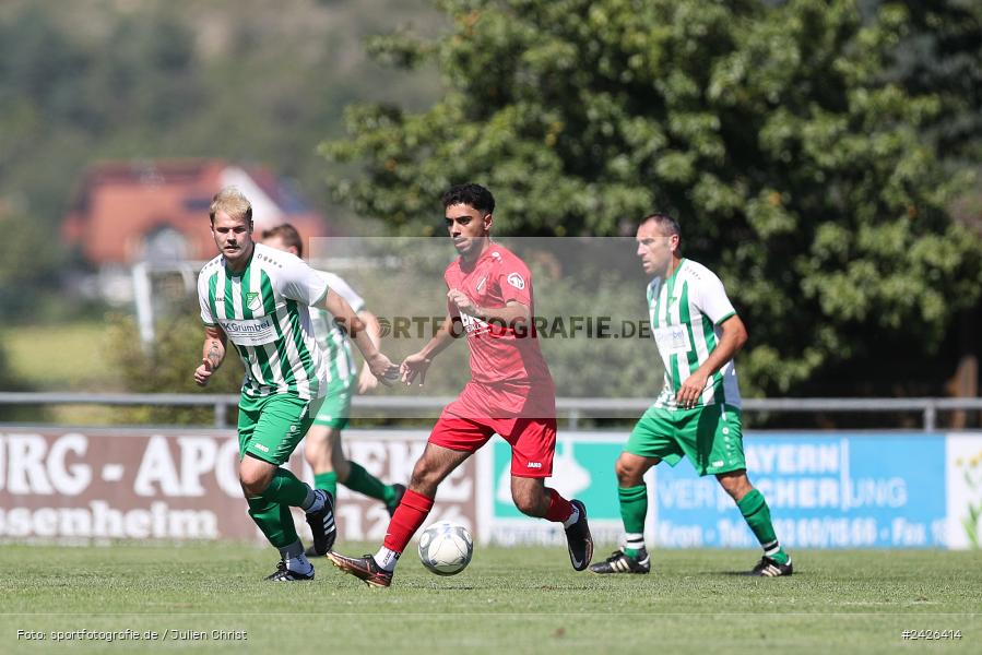 sport, action, TSV Sackenbach, TSV, Sportgelände, Kreisklasse Würzburg Gr. 3, Gössenheim, Fussball, FCG, FC Gössenheim, BFV, 3. Spieltag, 11.08.2024 - Bild-ID: 2426414