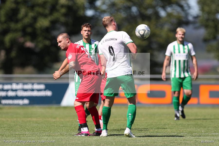 sport, action, TSV Sackenbach, TSV, Sportgelände, Kreisklasse Würzburg Gr. 3, Gössenheim, Fussball, FCG, FC Gössenheim, BFV, 3. Spieltag, 11.08.2024 - Bild-ID: 2426419