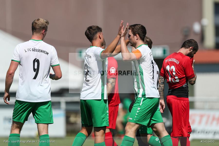 sport, action, TSV Sackenbach, TSV, Sportgelände, Kreisklasse Würzburg Gr. 3, Gössenheim, Fussball, FCG, FC Gössenheim, BFV, 3. Spieltag, 11.08.2024 - Bild-ID: 2426430