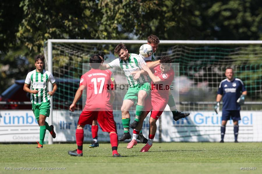 sport, action, TSV Sackenbach, TSV, Sportgelände, Kreisklasse Würzburg Gr. 3, Gössenheim, Fussball, FCG, FC Gössenheim, BFV, 3. Spieltag, 11.08.2024 - Bild-ID: 2426437
