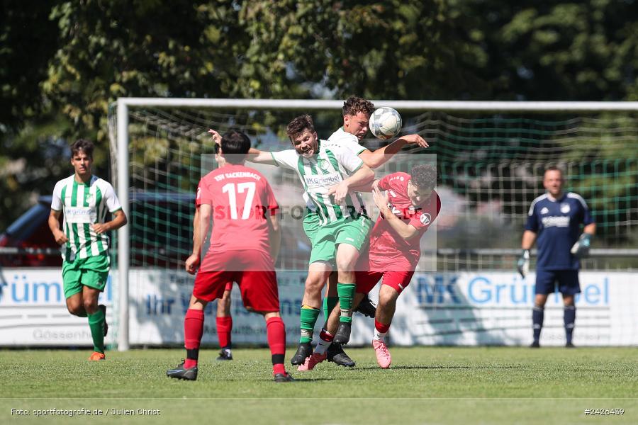 sport, action, TSV Sackenbach, TSV, Sportgelände, Kreisklasse Würzburg Gr. 3, Gössenheim, Fussball, FCG, FC Gössenheim, BFV, 3. Spieltag, 11.08.2024 - Bild-ID: 2426439