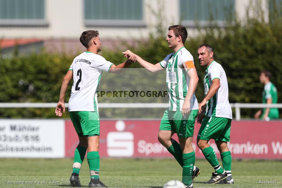 sport, action, TSV Sackenbach, TSV, Sportgelände, Kreisklasse Würzburg Gr. 3, Gössenheim, Fussball, FCG, FC Gössenheim, BFV, 3. Spieltag, 11.08.2024 - Bild-ID: 2426451