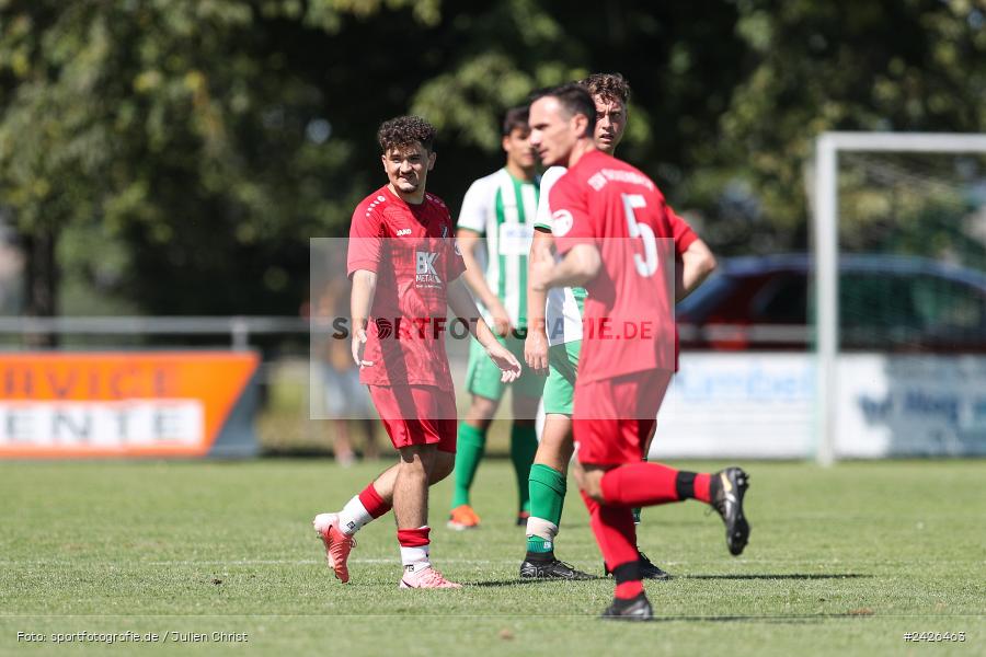 sport, action, TSV Sackenbach, TSV, Sportgelände, Kreisklasse Würzburg Gr. 3, Gössenheim, Fussball, FCG, FC Gössenheim, BFV, 3. Spieltag, 11.08.2024 - Bild-ID: 2426463