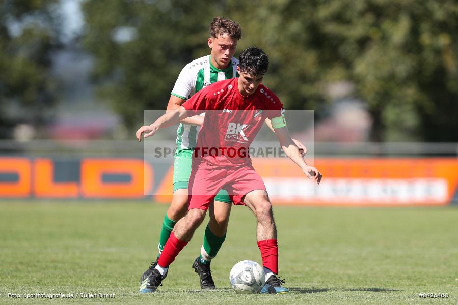 sport, action, TSV Sackenbach, TSV, Sportgelände, Kreisklasse Würzburg Gr. 3, Gössenheim, Fussball, FCG, FC Gössenheim, BFV, 3. Spieltag, 11.08.2024 - Bild-ID: 2426480