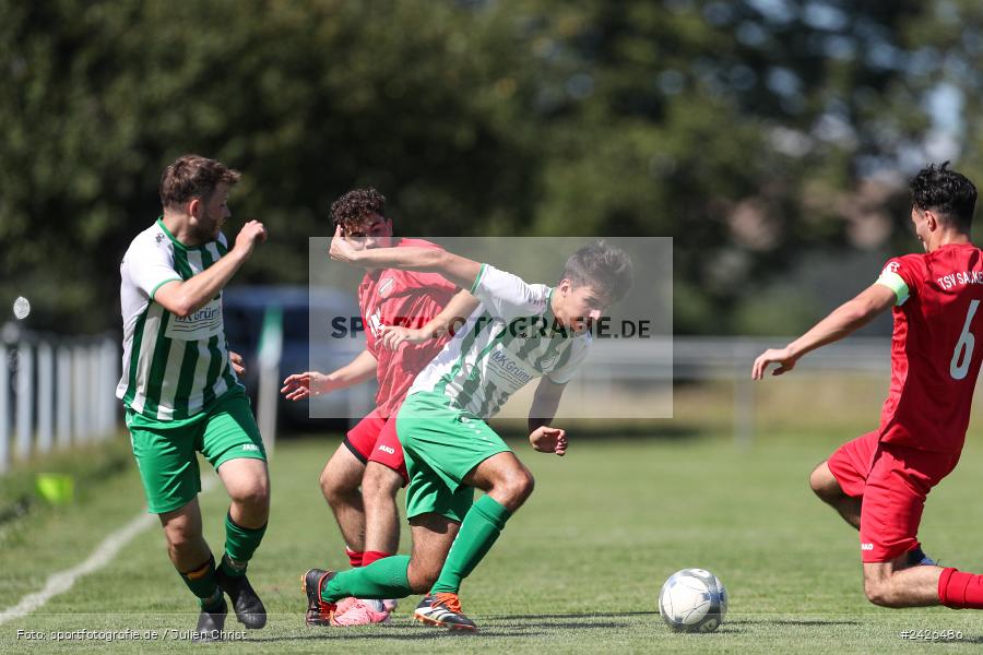 sport, action, TSV Sackenbach, TSV, Sportgelände, Kreisklasse Würzburg Gr. 3, Gössenheim, Fussball, FCG, FC Gössenheim, BFV, 3. Spieltag, 11.08.2024 - Bild-ID: 2426486