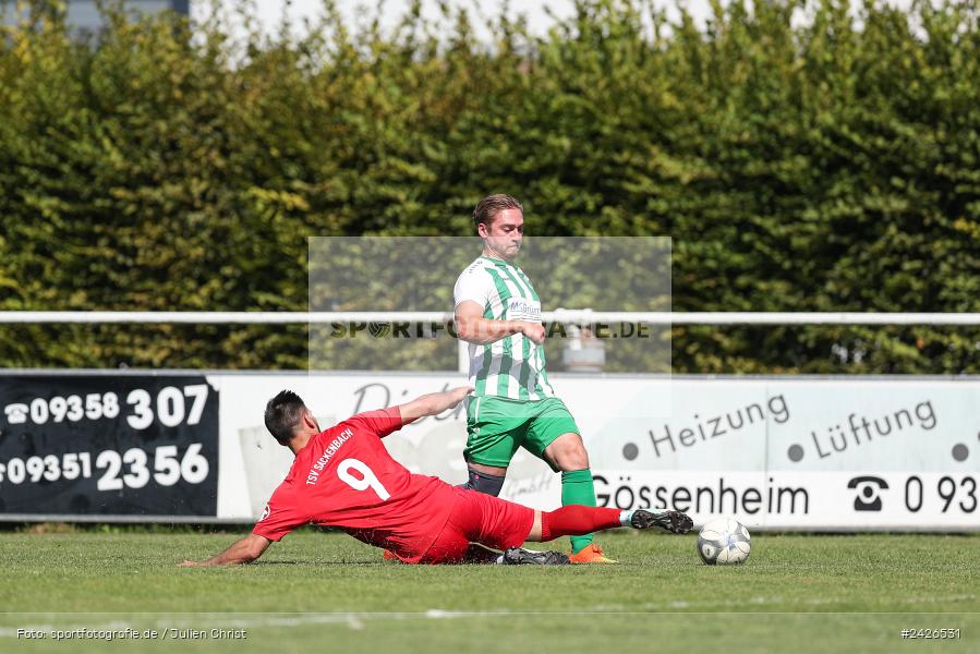 sport, action, TSV Sackenbach, TSV, Sportgelände, Kreisklasse Würzburg Gr. 3, Gössenheim, Fussball, FCG, FC Gössenheim, BFV, 3. Spieltag, 11.08.2024 - Bild-ID: 2426531