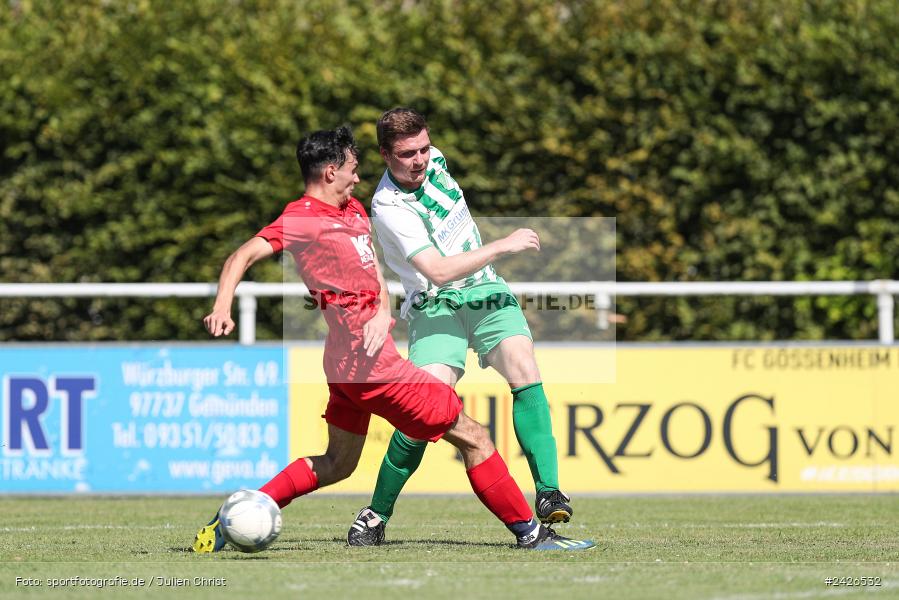 sport, action, TSV Sackenbach, TSV, Sportgelände, Kreisklasse Würzburg Gr. 3, Gössenheim, Fussball, FCG, FC Gössenheim, BFV, 3. Spieltag, 11.08.2024 - Bild-ID: 2426532