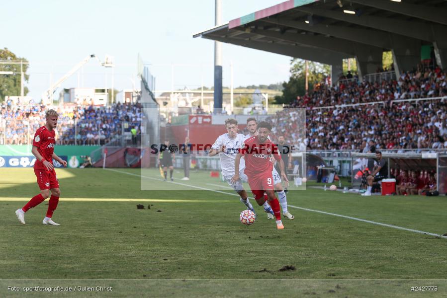 AKON Arena, Würzburg, 16.08.2024, sport, action, DFB, Fussball, 1. Hauptrunde, DFB-Pokal, TSG, FWK, TSG Hoffenheim, FC Würzburger Kickers - Bild-ID: 2427773