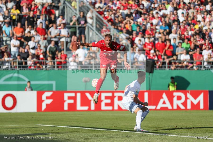 AKON Arena, Würzburg, 16.08.2024, sport, action, DFB, Fussball, 1. Hauptrunde, DFB-Pokal, TSG, FWK, TSG Hoffenheim, FC Würzburger Kickers - Bild-ID: 2427777