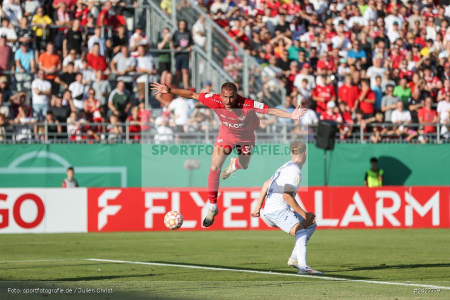 AKON Arena, Würzburg, 16.08.2024, sport, action, DFB, Fussball, 1. Hauptrunde, DFB-Pokal, TSG, FWK, TSG Hoffenheim, FC Würzburger Kickers - Bild-ID: 2427779