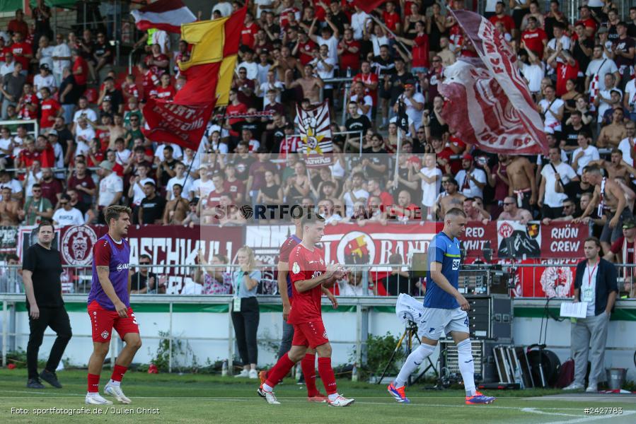 AKON Arena, Würzburg, 16.08.2024, sport, action, DFB, Fussball, 1. Hauptrunde, DFB-Pokal, TSG, FWK, TSG Hoffenheim, FC Würzburger Kickers - Bild-ID: 2427783