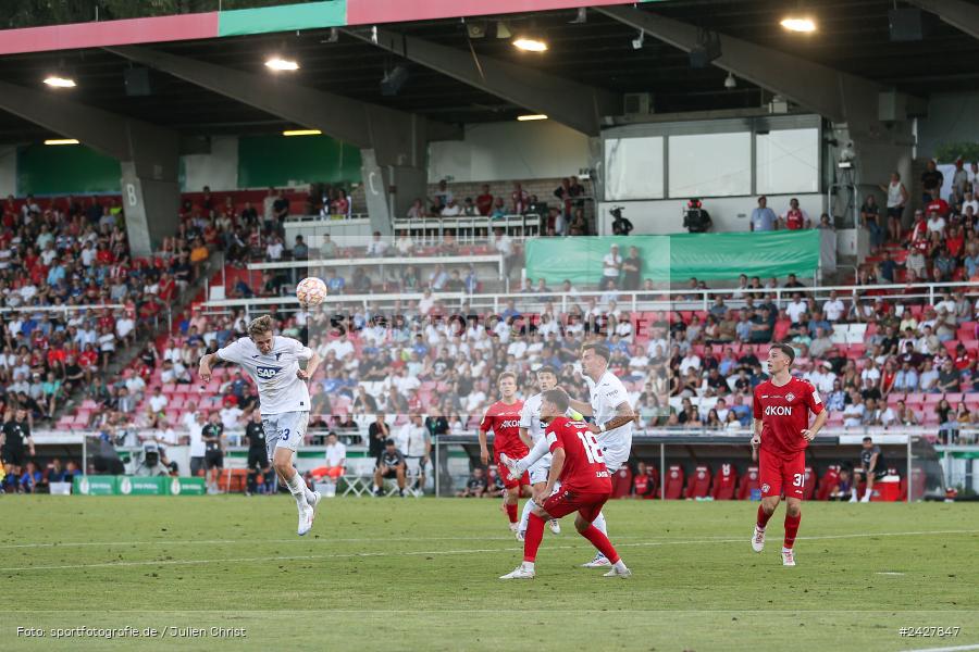 AKON Arena, Würzburg, 16.08.2024, sport, action, DFB, Fussball, 1. Hauptrunde, DFB-Pokal, TSG, FWK, TSG Hoffenheim, FC Würzburger Kickers - Bild-ID: 2427847