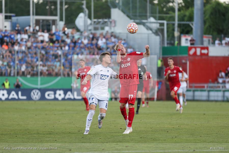 AKON Arena, Würzburg, 16.08.2024, sport, action, DFB, Fussball, 1. Hauptrunde, DFB-Pokal, TSG, FWK, TSG Hoffenheim, FC Würzburger Kickers - Bild-ID: 2427850