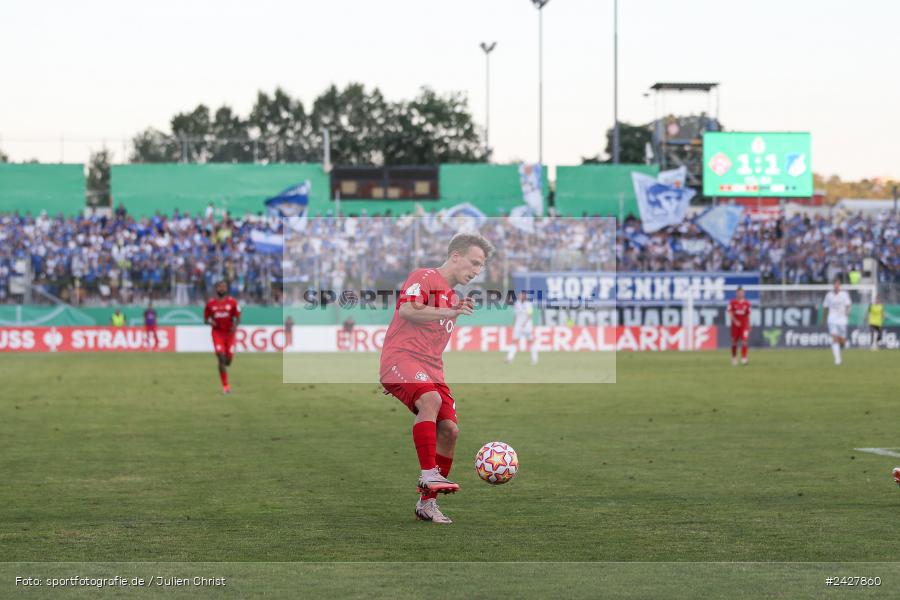 AKON Arena, Würzburg, 16.08.2024, sport, action, DFB, Fussball, 1. Hauptrunde, DFB-Pokal, TSG, FWK, TSG Hoffenheim, FC Würzburger Kickers - Bild-ID: 2427860